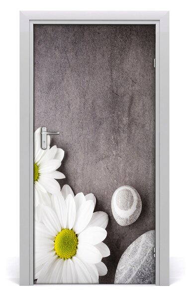 Autocolante pentru usi uşă Gerbera