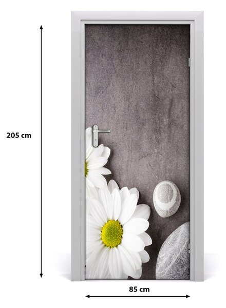 Autocolante pentru usi uşă Gerbera