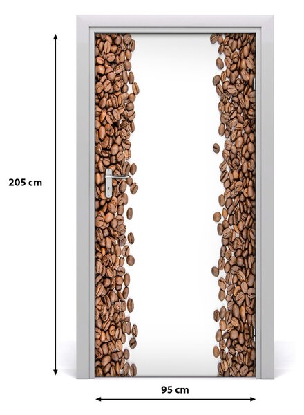 Autocolante pentru usi Boabe de cafea