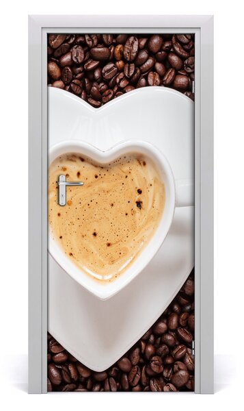 Autocolante pentru usi ceașcă de cafea