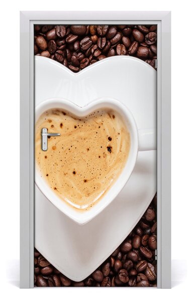 Autocolante pentru usi ceașcă de cafea