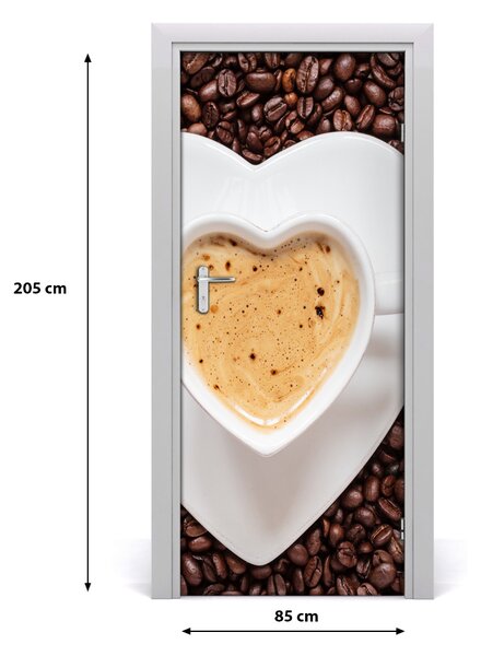 Autocolante pentru usi ceașcă de cafea