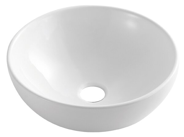 Invena Tinos, chiuveta blat 395x395x135 mm, alb, INV-CE-43-011-C