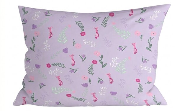 Husa pentru perna din microfibra LILAVIE 50x70 cm, mov deschis