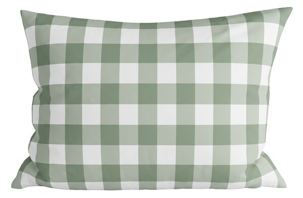 Husa de perna din microfibra COUNTRY CHECK 70x90 cm, verde-gri