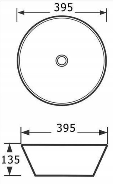 Invena Tinos, chiuveta blat 395x395x135 mm, imitatie piatra-marmura, INV-CE-43-707-C
