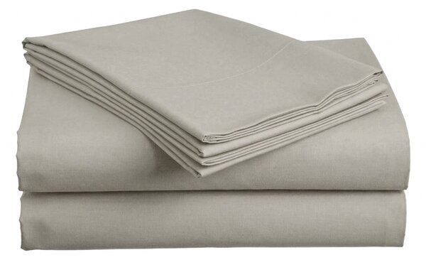 Cearsaf din bumbac 140x240 cm, gri, 100% bumbac