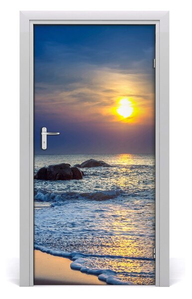 Autocolante pentru usi Sunset Beach