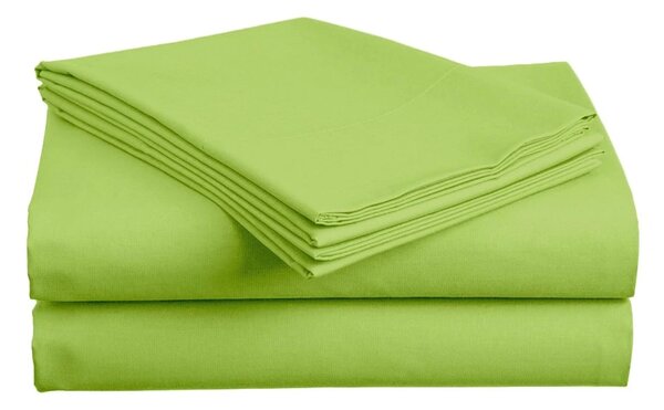 Cearsaf din bumbac 140x240 cm verde, 100% bumbac