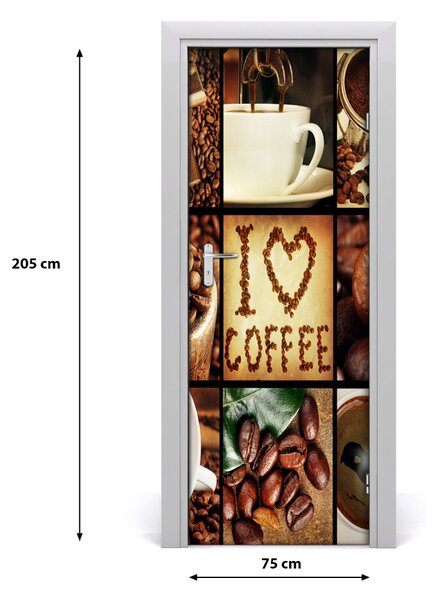Autocolante pentru usi colaj acasă de cafea