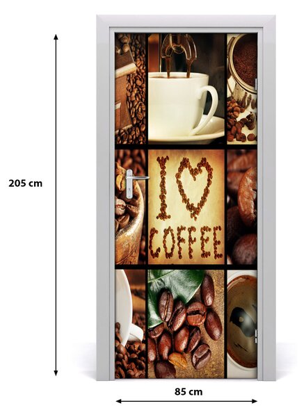 Autocolante pentru usi colaj acasă de cafea