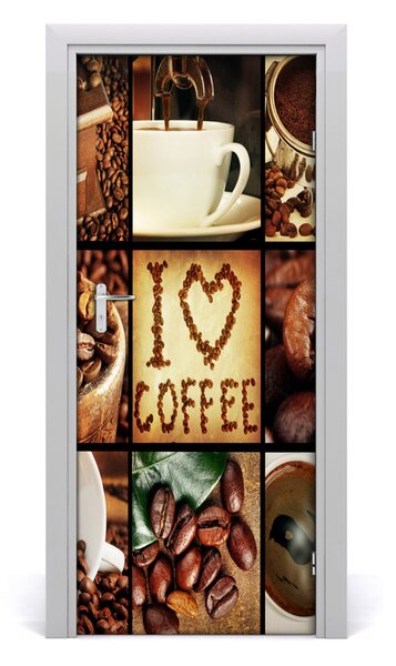 Autocolante pentru usi colaj acasă de cafea