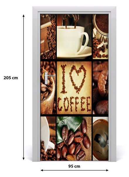 Autocolante pentru usi colaj acasă de cafea