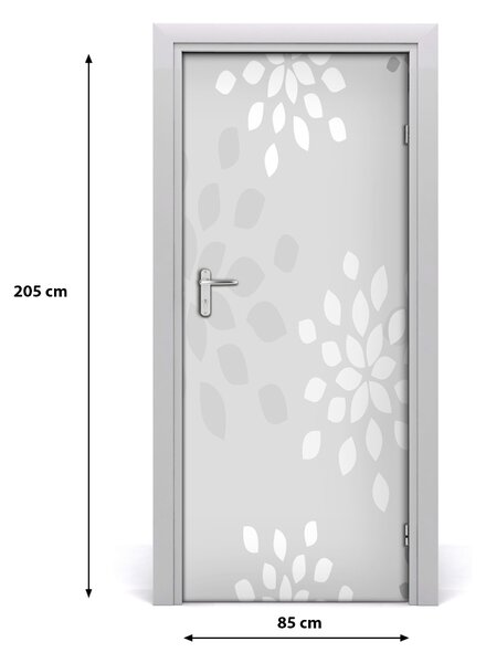 Autocolante pentru usi model floral