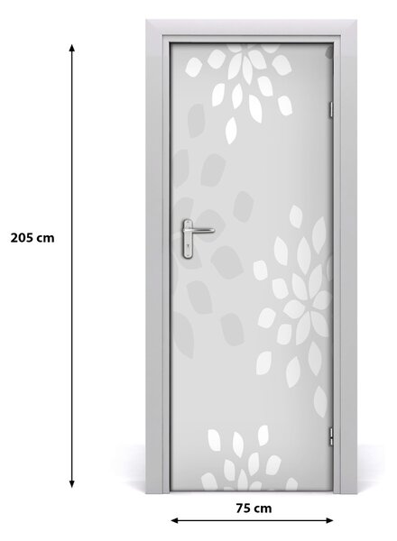 Autocolante pentru usi model floral