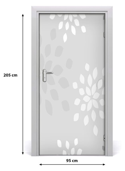 Autocolante pentru usi model floral