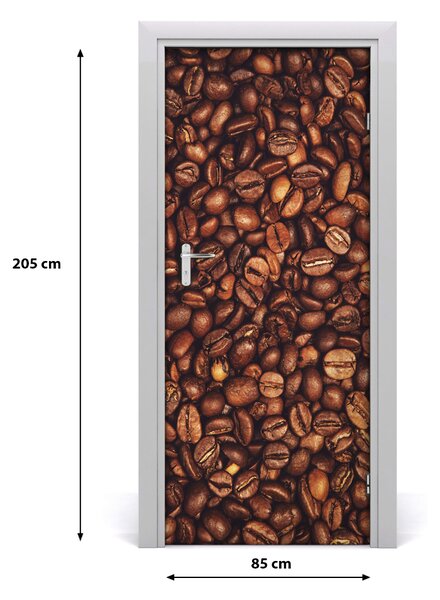 Autocolante pentru usi Boabe de cafea