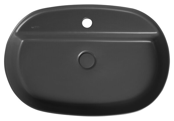 Sapho INFINITY OVAL, chiuveta ceramica blat 60x40cm, antracit, 10NF65060-2C