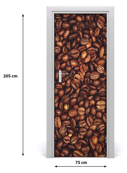 Autocolante pentru usi Boabe de cafea