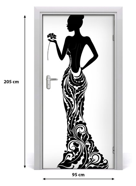 Autocolante pentru usi ilustrare de moda