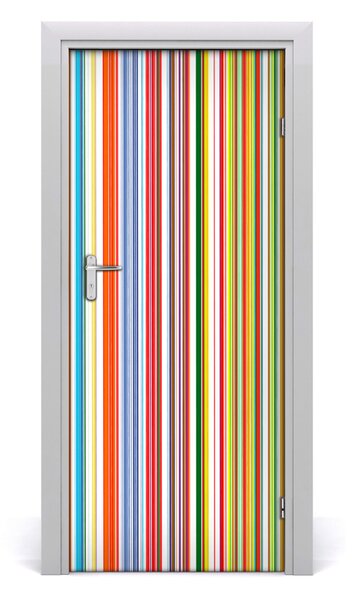 Autocolante pentru usi dungi colorate