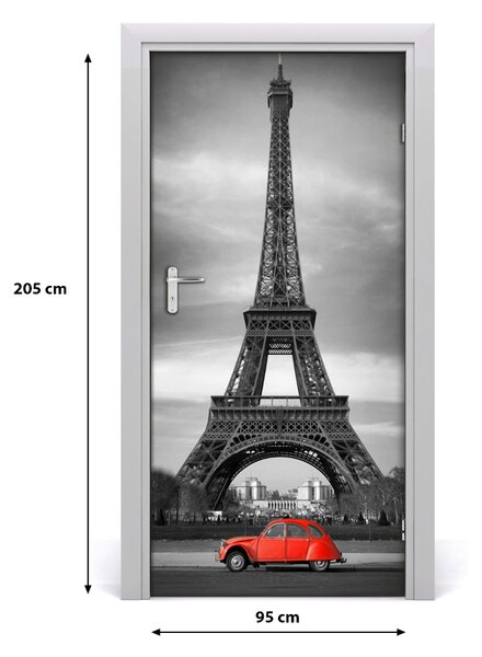 Autocolante pentru usi usa autoadeziv Turnul Eiffel