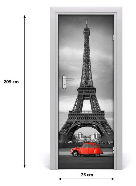Autocolante pentru usi usa autoadeziv Turnul Eiffel