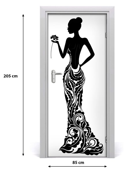 Autocolante pentru usi ilustrare de moda