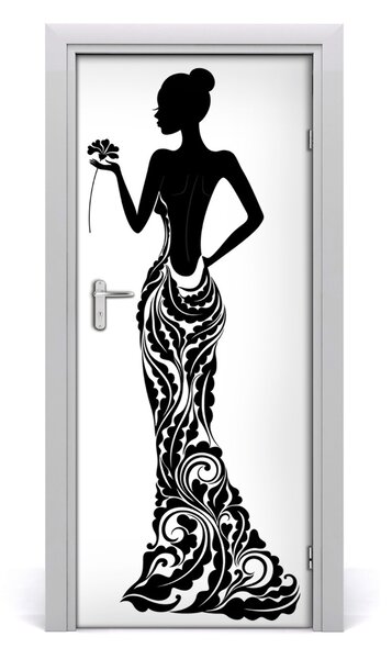 Autocolante pentru usi ilustrare de moda