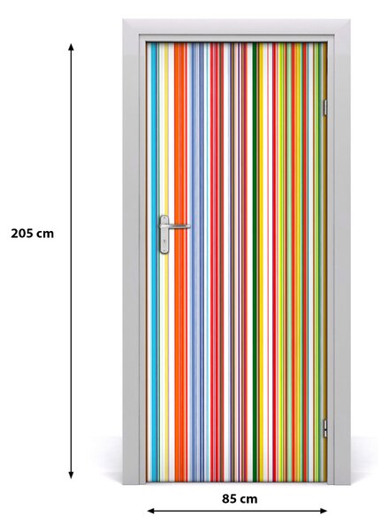 Autocolante pentru usi dungi colorate