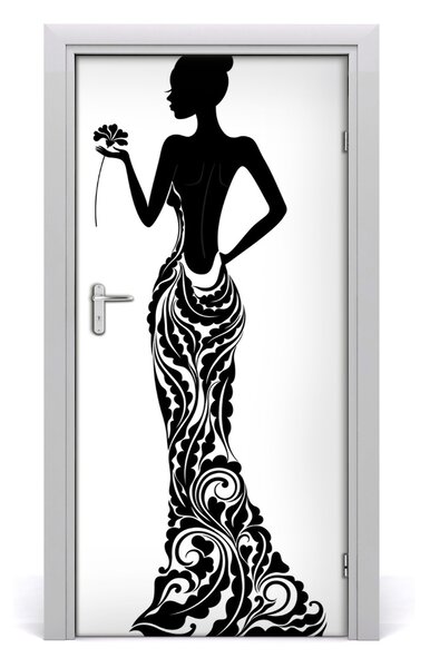 Autocolante pentru usi ilustrare de moda