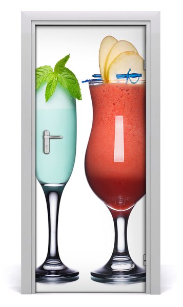 Autocolante pentru usi cocktail-uri colorate