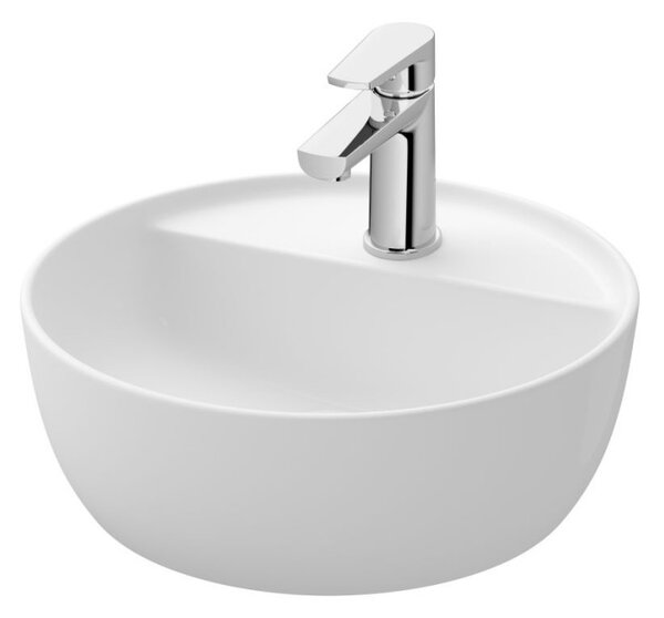 Cersanit Moduo, chiuveta rotunda pe blat 40x40x14 cm, alb lucios, K116-153