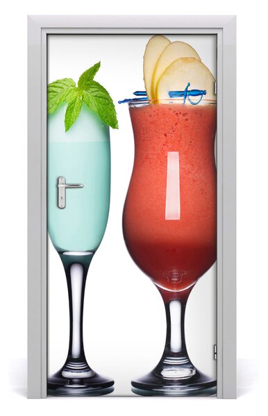 Autocolante pentru usi cocktail-uri colorate
