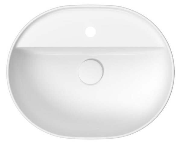 Cersanit Moduo, chiuveta blat oval 50x40x14,5 cm, alb lucios, K116-154