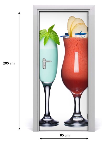 Autocolante pentru usi cocktail-uri colorate