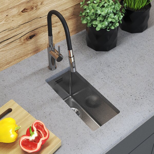 Gamma Gamma, chiuvetă din oțel cu 1 compartiment 220x440x210 mm, oțel periat, GMA-S2244-CH