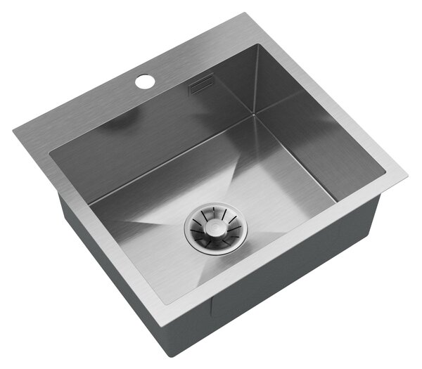 Gamma Gamma, chiuvetă din oțel cu 1 compartiment 480x450x210 mm, oțel periat, GMA-S4845-CH