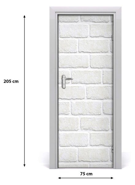 Autocolante pentru usi zid de cărămidă