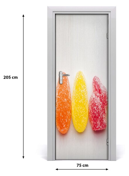Autocolante pentru usi fasole jeleu colorate