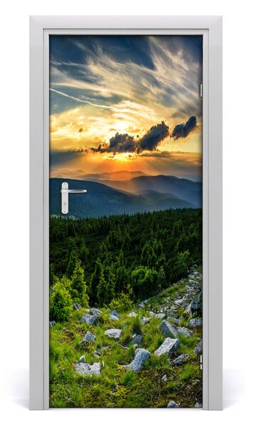 Autocolante pentru usi panorama munților