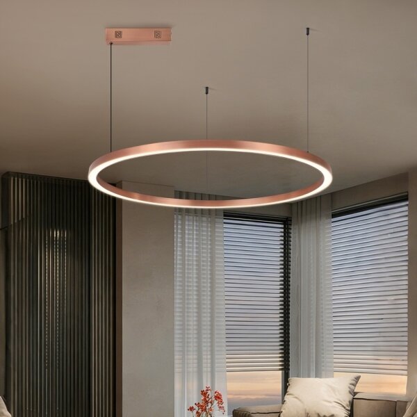 Immax NEO 07327L - lustră LED reglabilă pe cablu FINO 55W/230V 80 cm aur roz Tuya + telecomandă