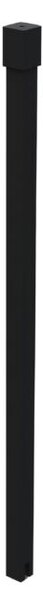 Erga Paris, suport de tavan pentru paravane de duș cu grosimea sticlei de 6(8) mm, lungime 62 cm, negru mat, ERG-V02-PARIS-BAR62-BK