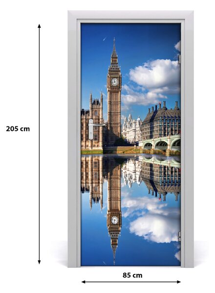 Autocolante pentru usi Ușă autoadeziv pe Big Ben, Londra