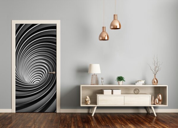 Autocolante pentru usi vârtej abstract