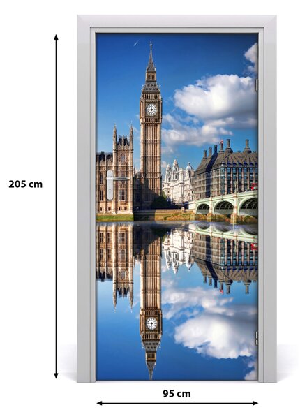 Autocolante pentru usi Ușă autoadeziv pe Big Ben, Londra