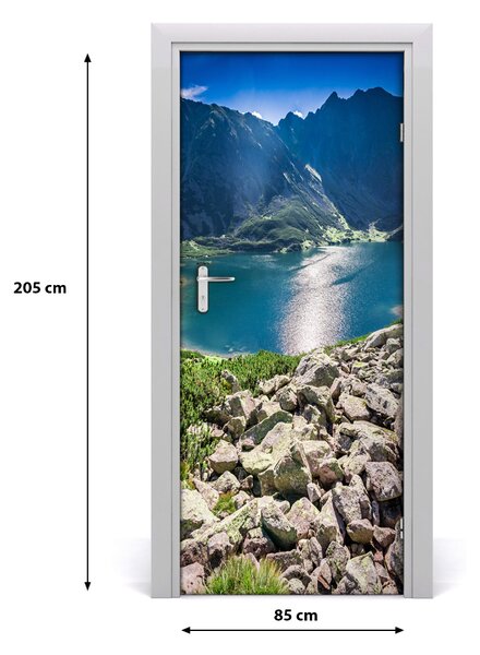 Autocolante pentru usi Negru iaz Tatry