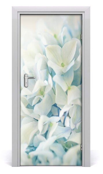 Autocolante pentru usi floare de hortensie