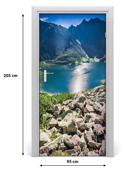 Autocolante pentru usi Negru iaz Tatry
