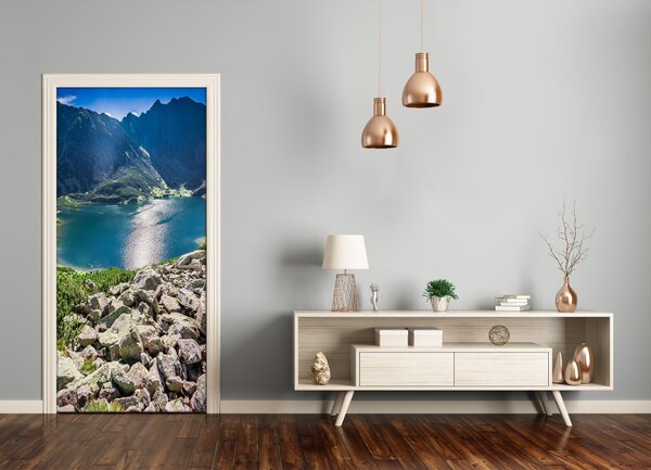 Autocolante pentru usi Negru iaz Tatry